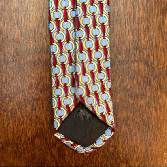 Brooks Brothers 346 Men's 100% Silk Tie - Blue and Red - Picture 9 of 9